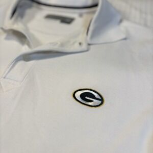 Green Bay Packers Polo Shirt Mens Small Cutter & Buck DryTec Golf Short Sleeve W